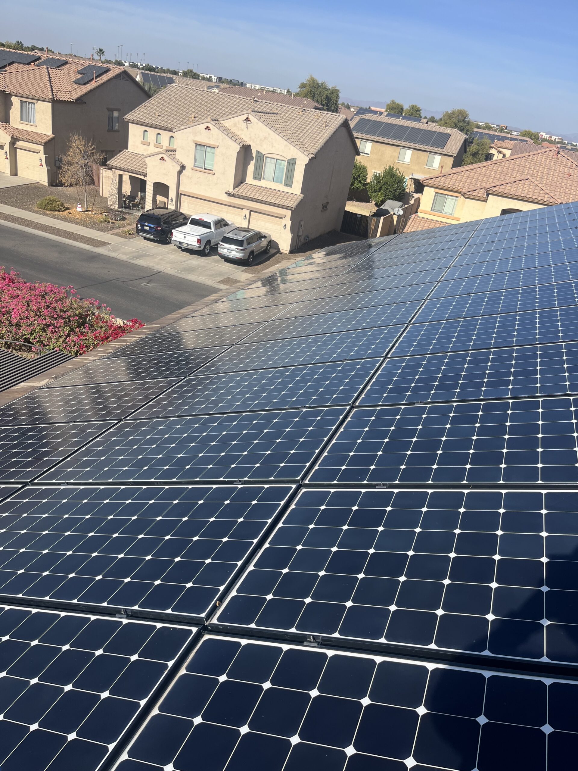 Solar panel cleaning in Goodyear AZ to improve energy output
