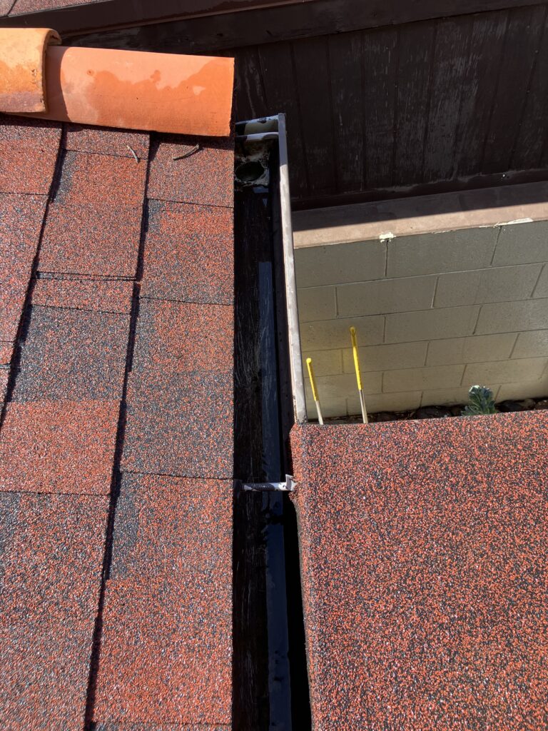 Professional gutter cleaning services throughout the Phoenix metro by DePalmas Residential Services.